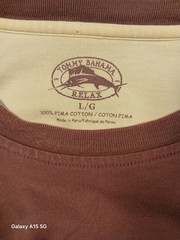 Tommy Bahama Relax Pink Solid Pocket Crew Neck Tagless T-Shirt Men’s L