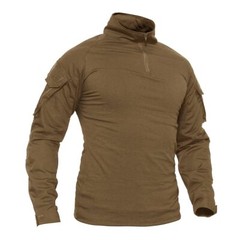 Men’s Firm Active Shirts Camping Atheletic Training T-Shirts 1/4 Zip Ripstop Top