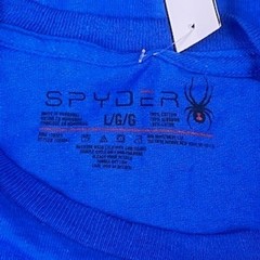 Spyder High Performance Clothing Mens Blue Graphic T-Shirt Cotton Size Large NEW