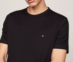 Tommy Hilfiger Mens Small Tshirts Core Flag Crew-neck Classic Black New W Tags