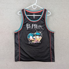 Pepper x Volcom Tank Top Jersey Raggae Men’s Large Black Rock Band Skate Surf