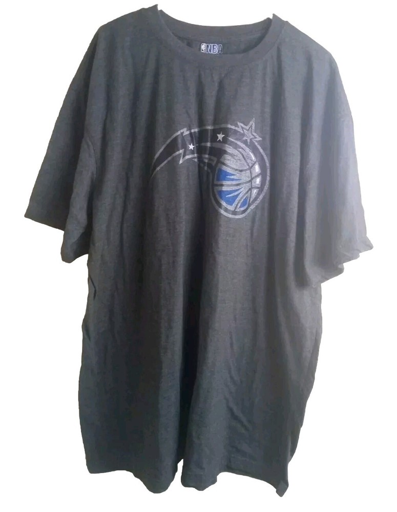 Orlando Magic Basketball NBA Short Sleeve Gray T-shirt 3XL