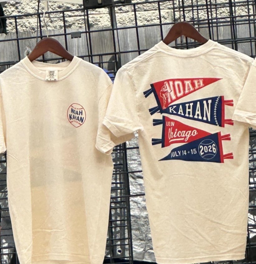 Noah Kahan Chicago 2026 Wrigley Field July 14 15 reprint Comfort Colors Shirt