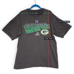 Vintage NFL Team Apparel Green Bay Packers NFC North Champions T-Shirt Men’s XL