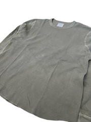 Buck Mason Vintage Thermal Surplus Tee Shirt Mens Large Waffle Knit Crew Neck