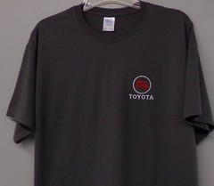 Toyota Old Logo Embroidered Adult T-Shirt S-6XL, LT-4XLT New