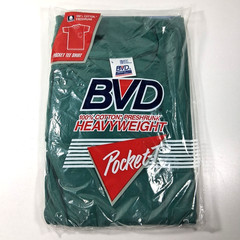 BVD Vintage Heavyweight Pocket T Shirt Green L Made In USA