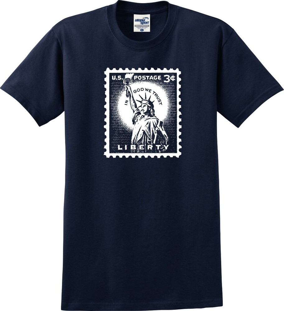 Post Office Statue of Liberty Stamp Unisex T-Shirt (S-5X)