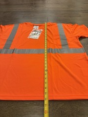 Portwest Mens Orange Hi-Vis Performance Workwear Reflective T-Shirt 3XL NWT New