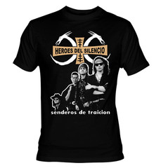Heroes Del Silencio Band Senderos de Traicion Cotton Black T Shirt S-5XL BL84