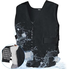 Adjustable Cooling Vest with 84 Ice Cells – 360° Full-Body Cooling，One-Size f…
