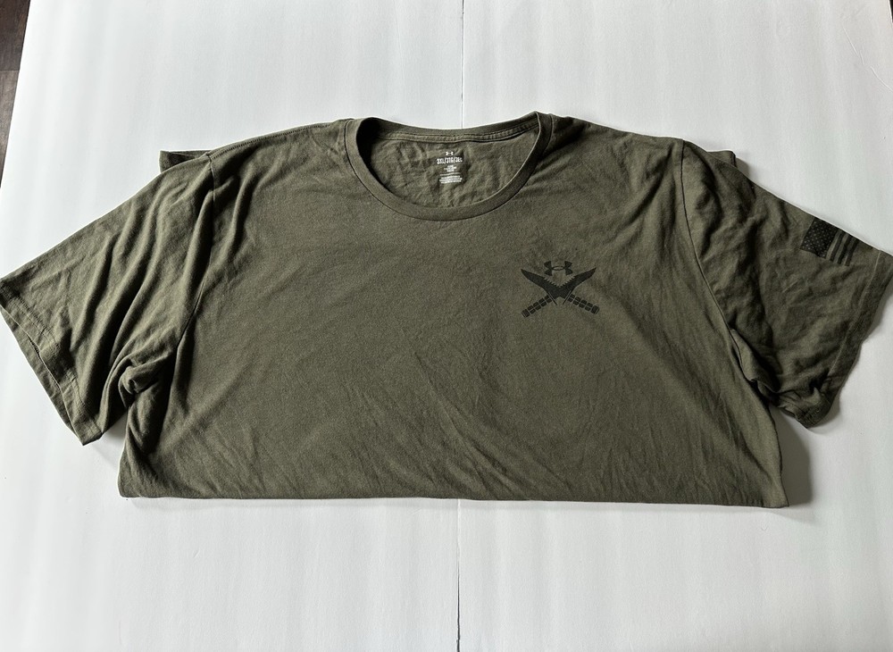 Under Armour Tactical Men’s 3XL Green Loose Fit Graphic Crew Neck T-Shirt