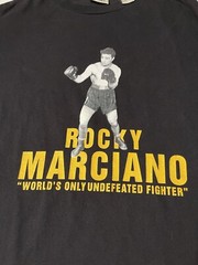 Vintage Everlast Roots Fight Boxing Rocky Marciano Mens Italian T-Shirt Large