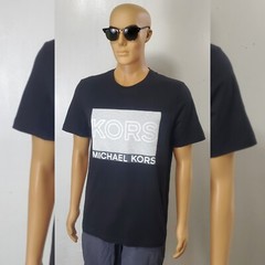 MICHAEL KORS AUTHENTIC TSHIRT MEN’S SHORT SLEEVE CREW NECK SIZE L SQUARE 3D LOGO