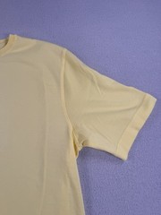 VTG St Croix Shop Luxury Knit Shirt SS Yellow LARGE Cotton Blend USA Resort 80s