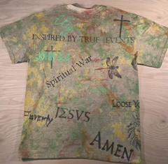 Gildan Biblical Graphic Print Jesus Elijah T-Shirt Multicolor Short Sleeve