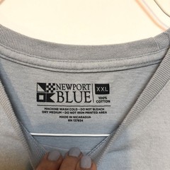 Light Blue T-Shirt, XXL “No Worries Here Endless Weekend” Graphic Surf Beach