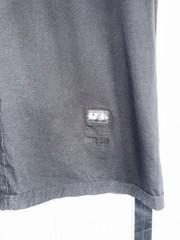 Rick Owens Drkshdw Black Star Cut-Out Jersey Level Drop Logo Strap T-Shirt Top L