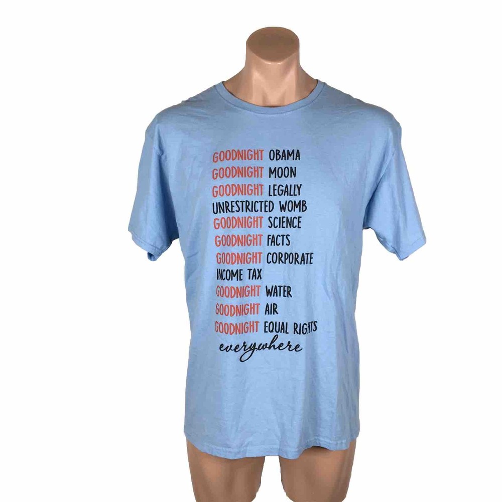 Vintage Political Left Wing Obama Abortion Climate Equal Rights Democrat Shirt L