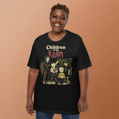 Children of the Korn T-Shirt Retro 90s Nu-Metal Horror Movie Parody Goth Kid Tee