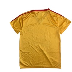 Average Joes Men’s Size M Dodgeball Yellow V-Neck Costume Satin Shirt Jersey