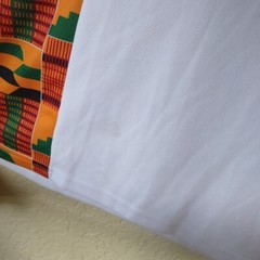 Sadik African T shirt Mens Large White Red Green Yellow Black