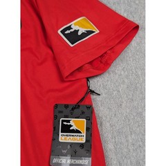 Overwatch League Shanghai Dragons Inaugural Season Jersey Red Yellow Mens Small