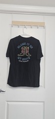 Ariat SizE XL Shoet Sleeve Tshirt Western Nashvillle Black
