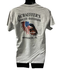 Harley Davidson Men’s Flare Patriotic Short Sleeve T-Shirt Gray 402946170