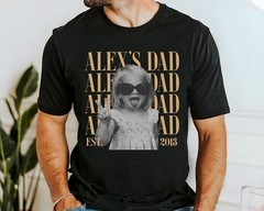 Custom Dad Photo Shirt Personalized Fathers Day Gift Vintage Tee