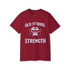 Old School Strength T-Shirt, Gym Tee, Workout Shirt, Gorilla Fitness Training