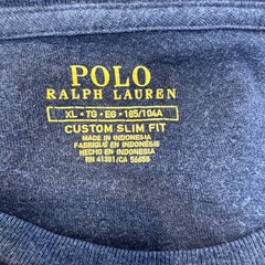 Polo Ralph Lauren Custom Slim Fit Crewneck T-Shirt Mens XL Blue White Pony