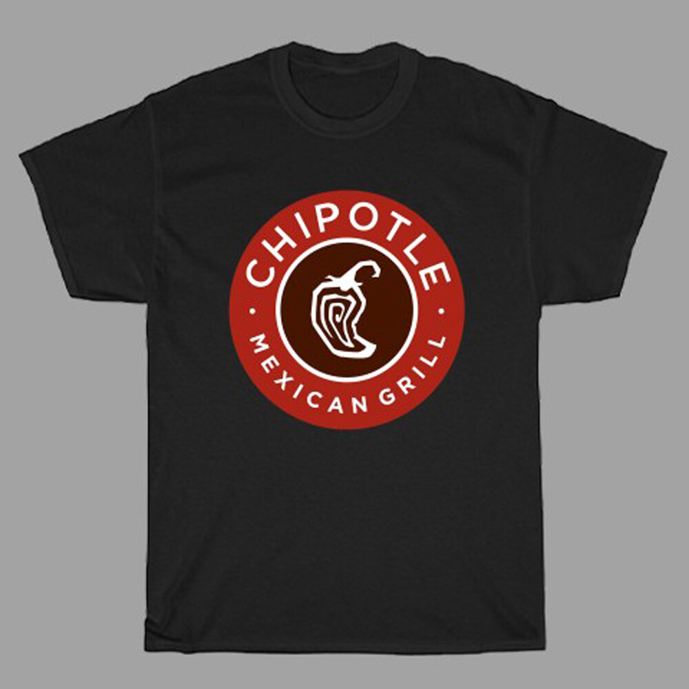 Chipotle Mexican Grill Logo Men’s Black T-Shirt Size S to 3XL