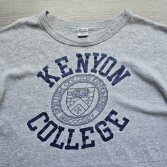 Vintage 80s College University Kenyon Ohio Crest Sport Graphic T Shirt USA XXL