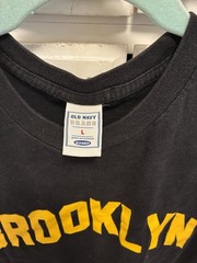 Old Navy Men’s L Regular Black Crew Neck Short Sleeve Brooklyn Graphic T-Shirt