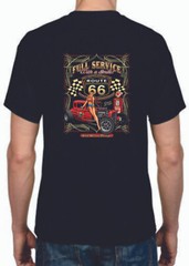 Adult DryBlend® T-Shirt – ( FULL SERVICE ROD ROUTE 66 – HOT ROD / PIN-UP / HOTTI