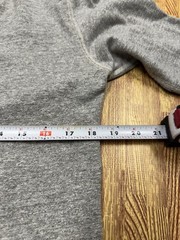 Homespun Knitwear Henley Long Sleeve Men’s Sweatshirt Size L Retro Style Grey