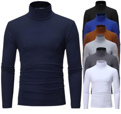 Men’s Long Sleeve Mock Neck Base Layer Shirts Winter Thermal Tops Undershirt