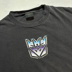Vintage Transformers Decepticon T-Shirt Mens XL Black Single Stitch Made in USA