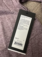 Rhône Atmosphere Long Sleeve Tee Classic Fit Men’s Small Shadow Plum/gray Stone