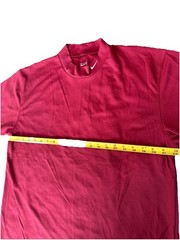 Lot Of 2 Vintage Nike Golf Mock Neck T-Shirt Mens Large Blue Red Dri-FIT UV