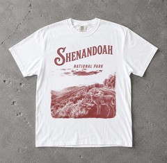 Shenandoah National Park Virginia Mountains Hiking Outdoors Comfort Tee