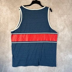 Chubbies Tank Top Mens XXL Navy Blue USA Graphic Striped Beach Patriotic Summer