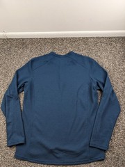 Kuhl Konflikt Henley Shirt Mens Large Blue Long Sleeve Waffle Knit Thermal 7472