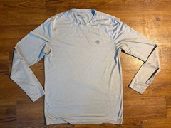 Travis Matthew Size S Long Sleeve Performance T-Shirt Gray Heather Crew Neck