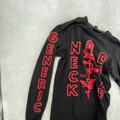 Neck Deep Long Sleeve Shirt Mens Medium Black Red Generic Pop Punk Band Tee Rose