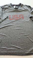 Champion Poly XXL USA Logo Sporting T-Shirt Lightweight