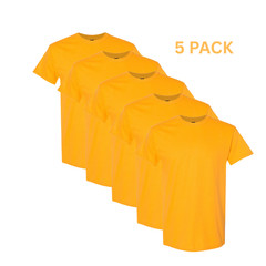 Gildan 5000 Blank T-Shirt 5 Pack Heavy Cotton Plain Tee S-5XL Bulk Wholesale