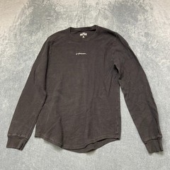 Hollister Must Have Collection French Terry Shirt Mens Medium Black Round Hem