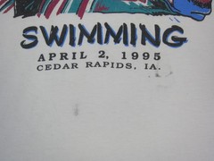 Vintage Iowa Masters Shirt Mens Extra Large XL White Swimming Championship 90s